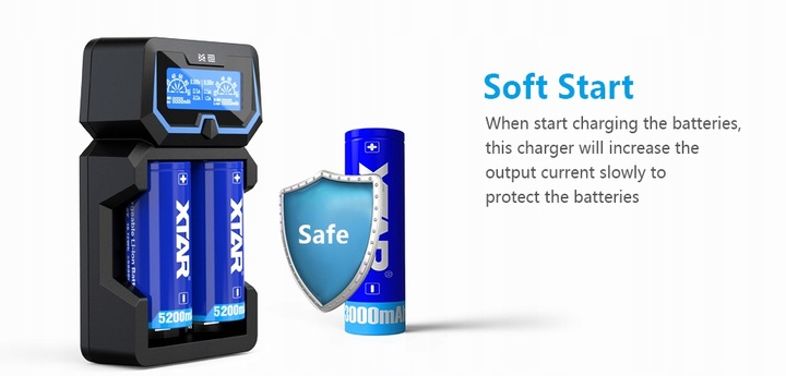 Ładowarka XTAR X2 NEW 18650/26650 Li-ION NI-MH 2A