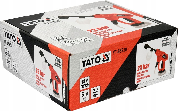 YATO Myjka ciśnieniowa akumulatorowa 18V BODY