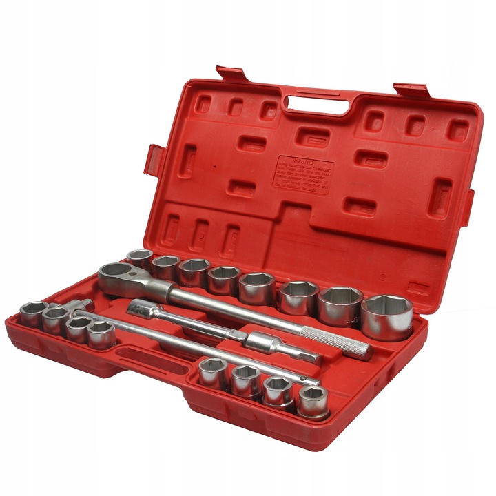 KLUCZE NASADOWE 21PCS 3/4" 19-50mm 6-kąt