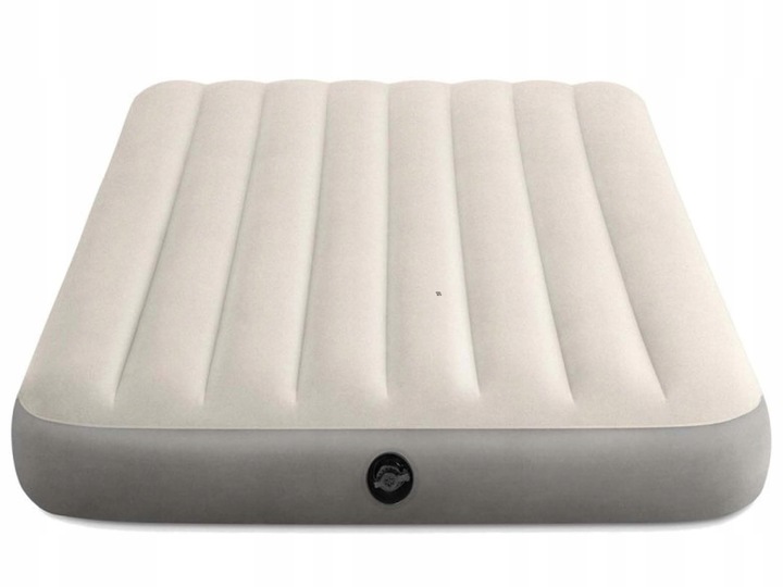 Materac Dmuchany Welurowy 2-osoobowy Turystyczny Łóżko 191x137x25cm Intex