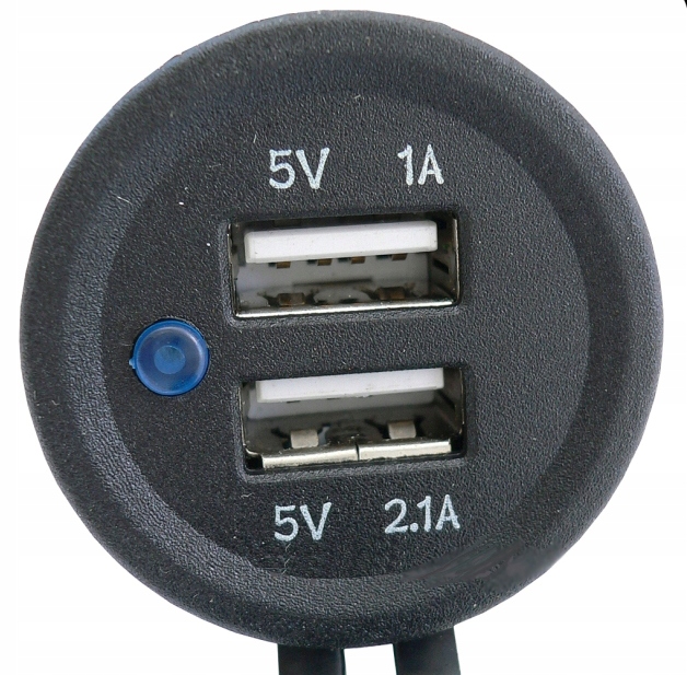 42606 ROZG.ŁADOWARKA 12/24V 2xUSB-2,1A-DEDAL