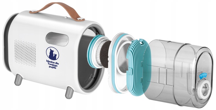 Zestaw do pielęgnacji psa kota odkurzacz trymer szczotka 6w1 MPM MOD-1000