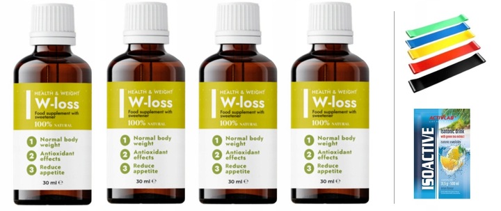 W-LOSS + GRATIS KROPLE NA ODCHUDZANIE KONTROLA WAGI REDUKCJA 30ml