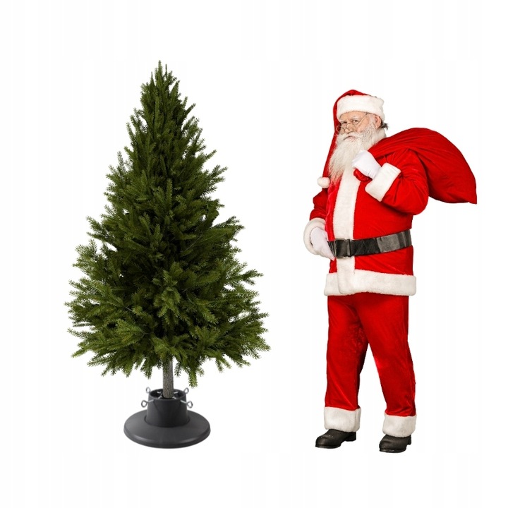 Stojak choinkowy SZARY na drzewko z pojemnikiem 2,1m STABILNY solidny loft