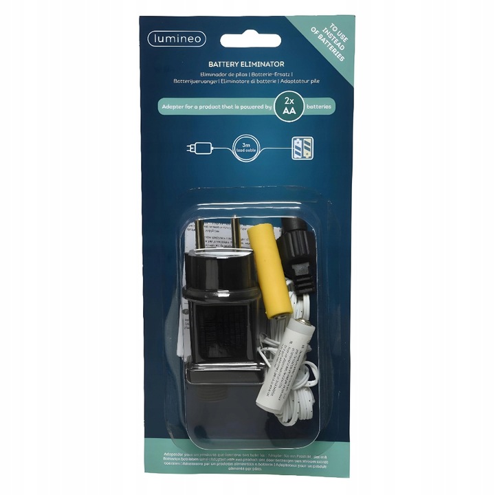 Eliminator baterii 2x AA 3m zamiast baterii wewnętrzny