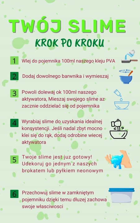 ZESTAW SLIME XXL 13w1 KLEJ PVA DO ROBIENIA GLUTÓW NA PREZENT