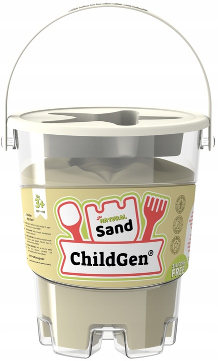 Piasek kinetyczny ChildGen z foremką NATURALNY 500g 0,5kg pachnący
