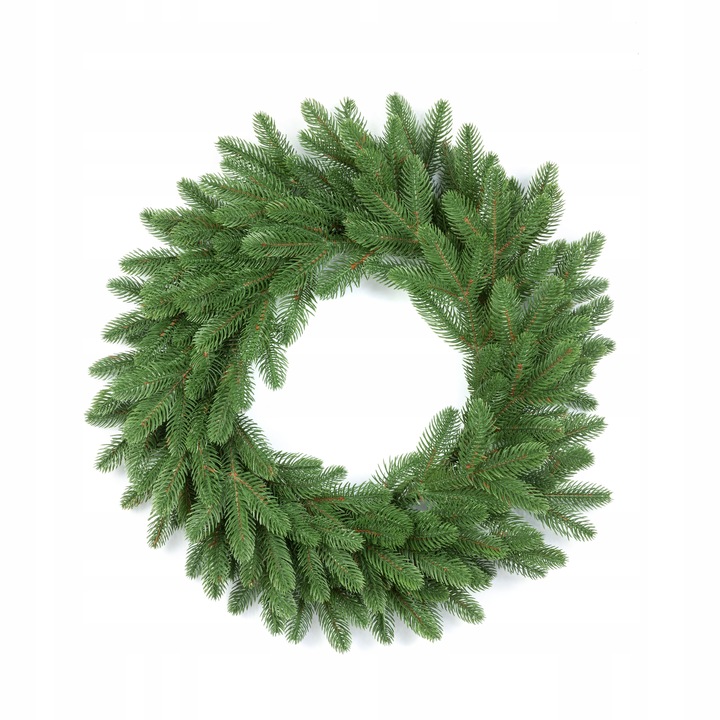 Wianek Świąteczny 100% PE ŚWIERK 3D REAL TREE 60cm Naturalny wygląd KOMINEK