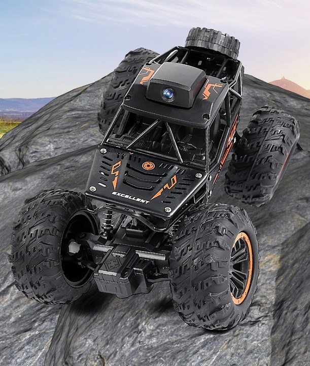 SAMOCHÓD ZDALNIE STEROWANY TERENOWY Z KAMERĄ WIFI AUTO NA PILOT +AKUMULATOR