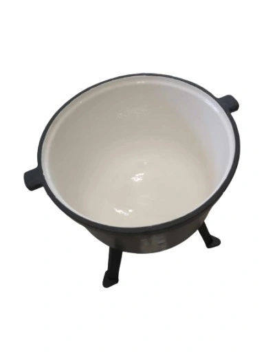 EMALIOWANY KOCIOŁEK 4L - gar garnek myśliwski żeliwny węgierski prażonki