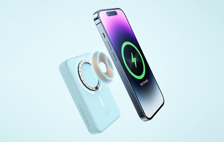 BASEUS MAGNETYCZNY POWERBANK MAGSAFE 10000MAH ŁADOWANIE INDUKCYJNE QC 30W