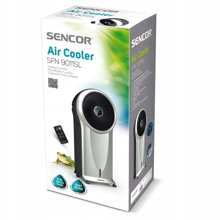 Klimator wentylator z nawilżaczem schładzacz SENCOR 9011 pilot 110W