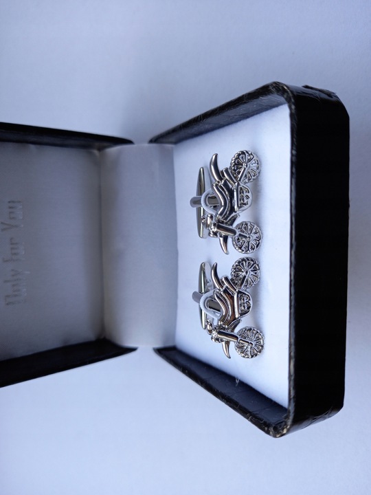 Spinki do mankiet koszuli Motor Motocykl Cross