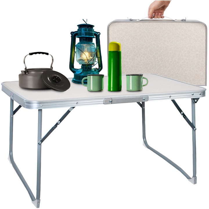 Stół turystyczny Trizand 60 x 40 x 26 cm brązowy