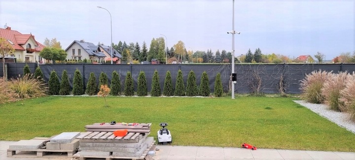 SIATKA CIENIUJĄCA 1,5x10m GRAFIT 90% MASKUJĄCA OSŁONA NA OGRODZENIE PŁOT UV