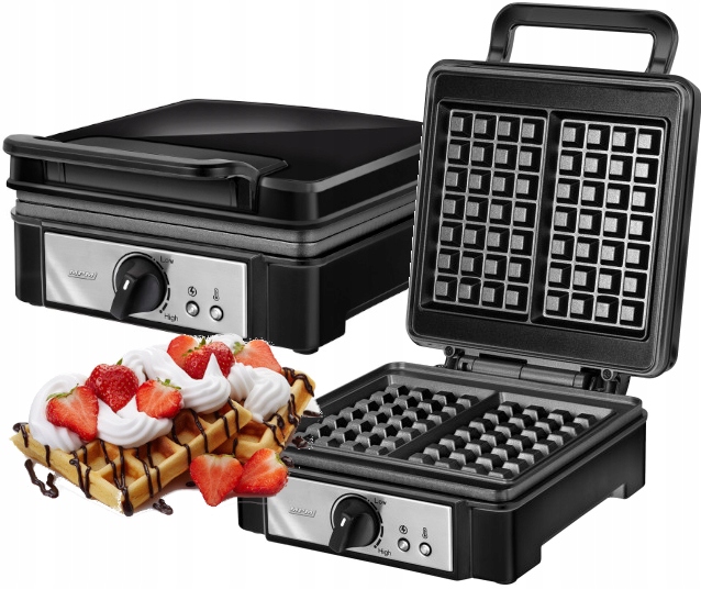 Gofrownica MPM MGO-24 1400W DUŻA MOC + gratis proszek do gofrów 0,5kg