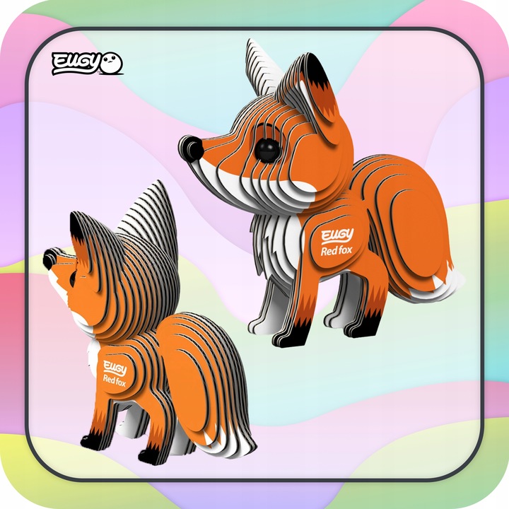 Lis Eugy. Eko Układanka Puzzle 3D