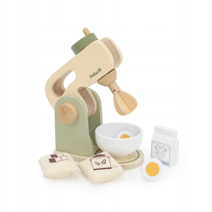 MIĘTOWY ROBOT KUCHENNY ZABAWKOWE MAŁE AGD MIKSER Z AKCESORIAMI 3+