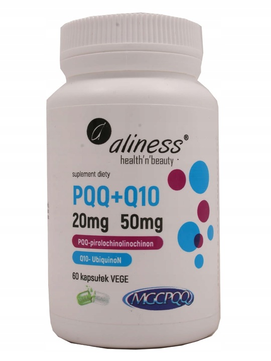 Aliness PQQ MGCPQQ 20 mg koenzym Q10 50 mg 60 kaps