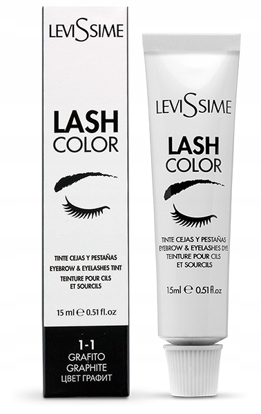 LeviSsime Farba Henna Do Brwi i Rzęs Lash Color 1-1 Graphite 15ml