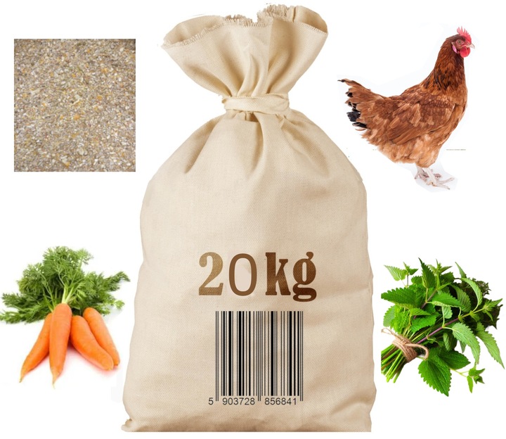 Naturalna Karma Nioska z Ziołami Kruszonka Pasza dla Kur Niosek