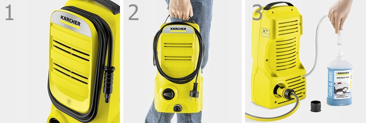 MYJKA CIŚNIENIOWA KARCHER K 2 COMPACT HOME DO FELG ZESTAW T-RACER BASIC