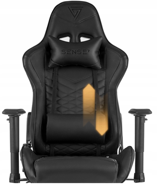 Fotel Gamingowy Biurowy Ekoskóra Regulowany Sense7