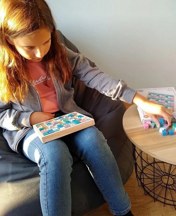DREWNIANE SUDOKU GRA LOGICZNA MATEMATYCZNA ŁAMIGŁÓWKA EDUKACYJNA ADAM TOYS