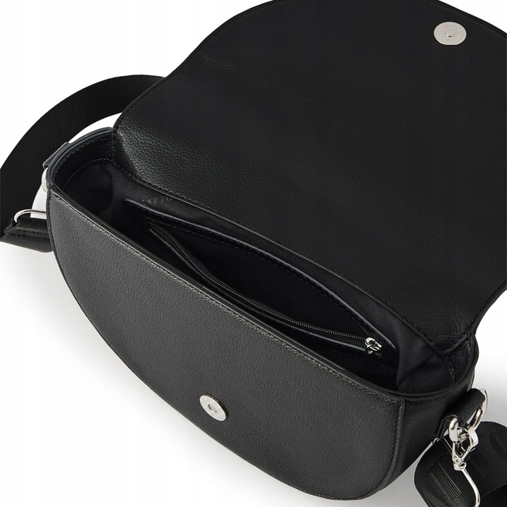 Torebka damska ekoskóra półksiężyc półokrągła crossbody pasek ZAGATTO