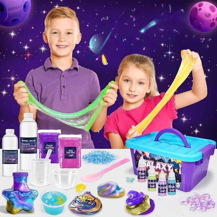 SLIME ZESTAW DO ROBIENIA SLIME GLUTÓW KLEJ AKTYWATOR PREZENT DIY DLA DZIECI