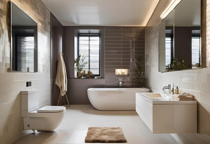 Zestaw mocowań ukrytego montażu do misek WC i bidetów wiszących - KOMPLET