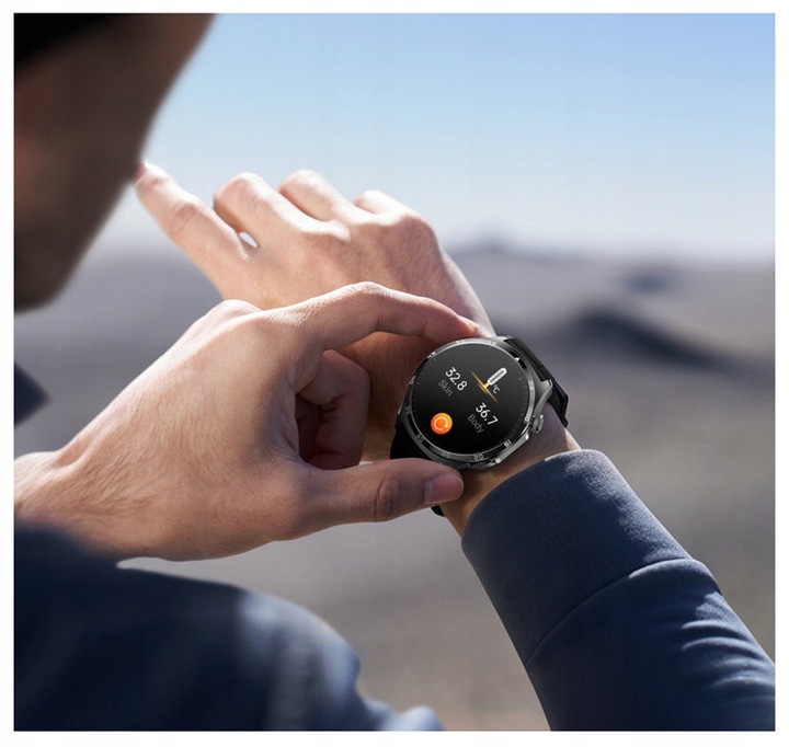 ZEGAREK MĘSKI SMARTWATCH AMOLED 440 EKG POMIAR CUKRU CIŚNIENIE TEMPERATURA