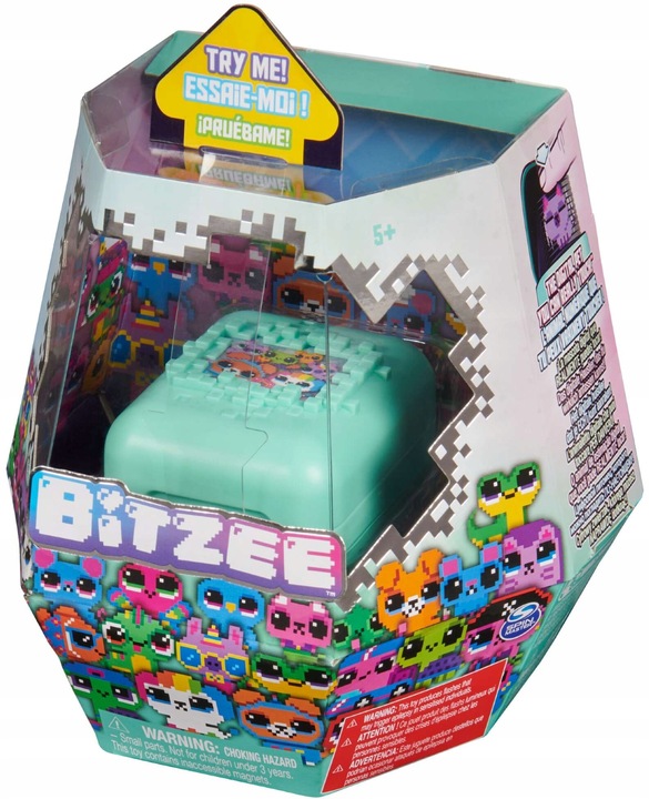 BITZEE INTERAKTYWNE ZWIERZĄTKO CYFROWE HOLOGRAM MIĘTOWE