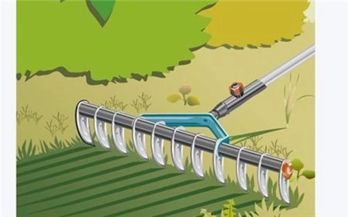 Wertykulator na kółkach do oczyszczania trawnika po zimie 3395 Gardena