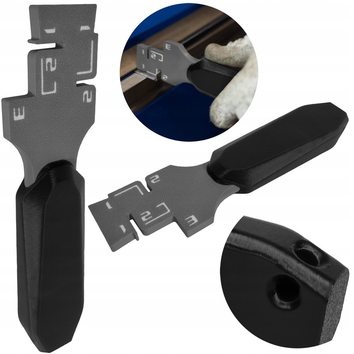 PRZYMIAR ZDERZAK DO ZAGINARKI NARZĘDZIE DEKARSKIE DO PROFILOWANIA RĄBKÓW