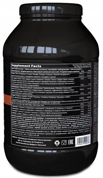 QNT Metapure Mass Odżywka Białkowa Węglowodanowa Gainer Masa Mięśniowa 1815