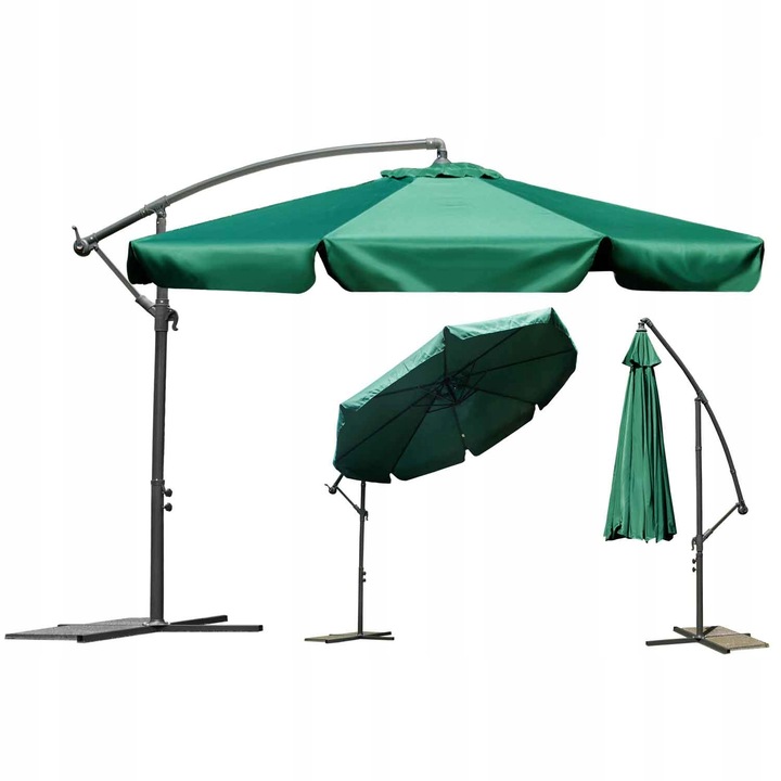 Parasol Ogrodowy Duży Składany 8 segmentów Ø 350cm