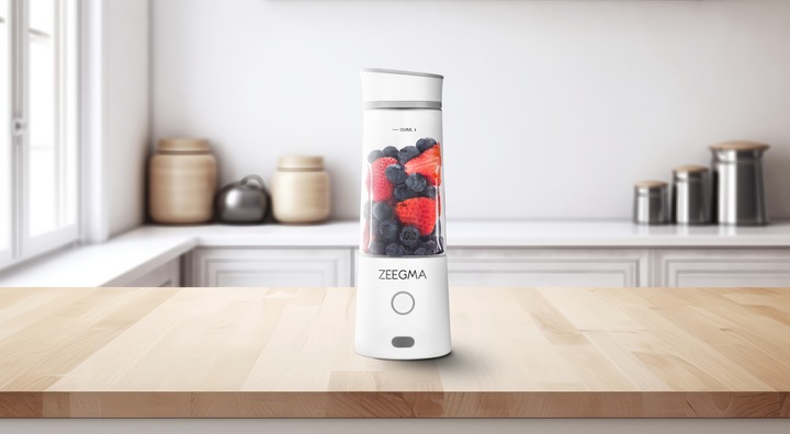 BLENDER BEZPRZEWODOWY KIELICHOWY 450ml 300W BIAŁY zabierz ze sobą! Zeegma
