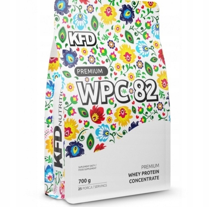 ODŻYWKA BIAŁKOWA KFD WPC PREMIUM PROSZEK 700g SMAK TRUSKAWKOWO-POZIOMKOWY