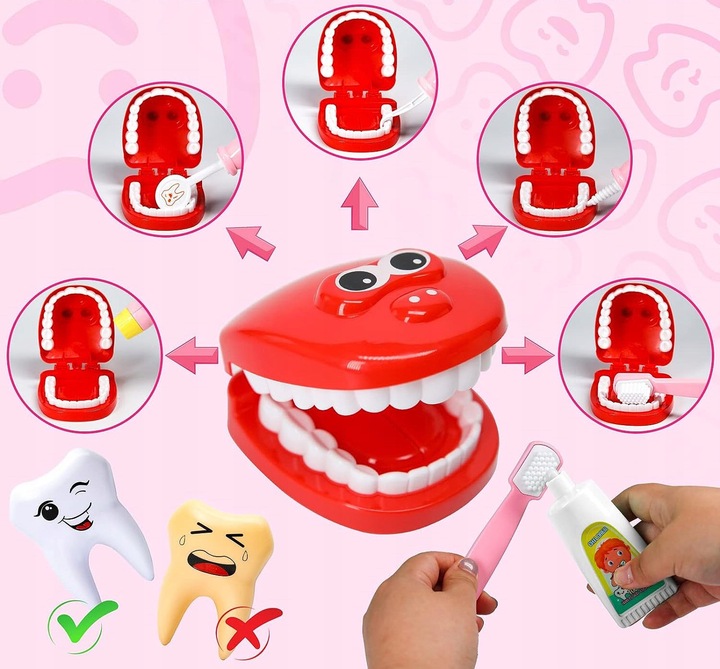 Zestaw Lekarski Dla Dzieci Fartuchem Doktora Akcesoria Lekarskie Stetoskop