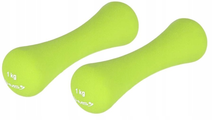 HMS Zestaw Hantli Ciężarków Żeliwnych Pokrytych Neoprenem Do Ćwiczeń 2x1 kg