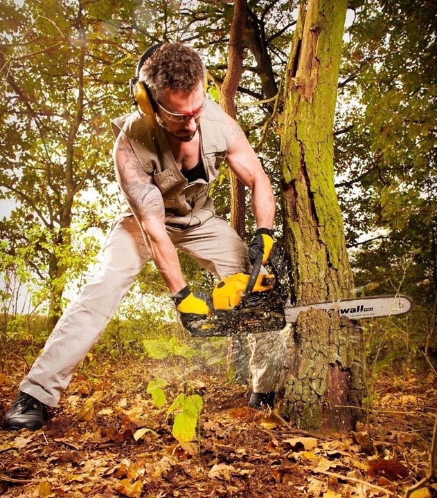 Mocna Piła Spalinowa Łańcuchowa Pilarka olej STIHL Zestaw Prowadnica Łańcuc