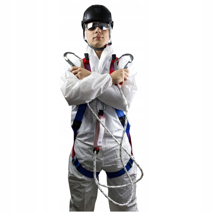 Szelki bezpieczeństwa BHP z AMORTYZATOREM Y - zestaw BASIC + 03 OXYLINE