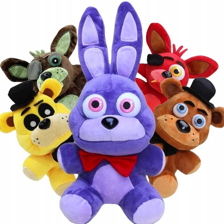 FNAF BONNIE FOXY CHICA PLUSZAK MASKOTKA 25cm Zając wielkanocny