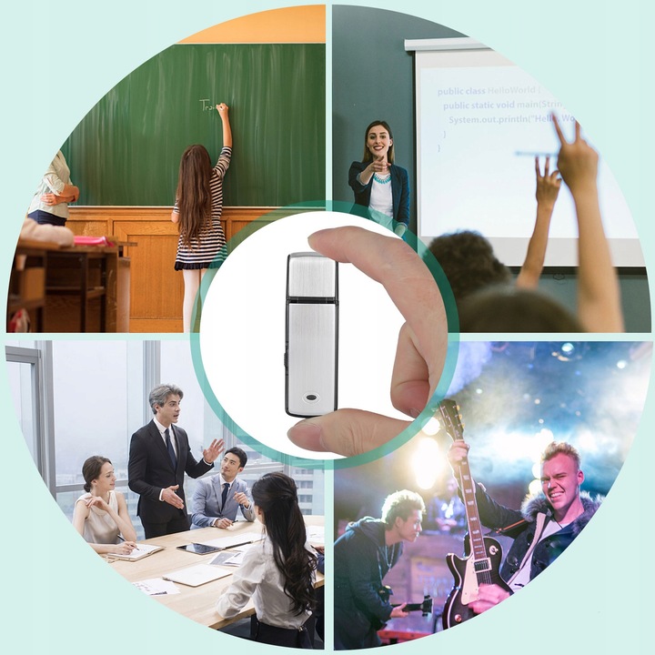 Mini Dyktafon szpiegowski podsłuch PENDRIVE ukryty rejestrator głosu USB