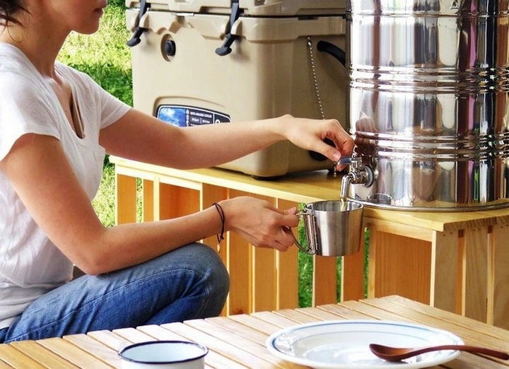 KRAN zawór kulowy STAL nierdzewna INOX gwint 1/2 cala 1/2" KRANIK do beczka