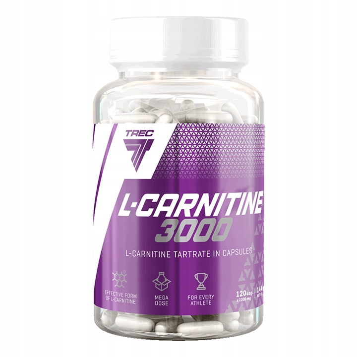 TREC NUTRITION L-CARNITINE 3000 - WIELOZADANIOWE KAPSUŁKI, REDUKCJA TKANKI