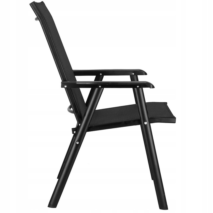 Składane KRZESŁO ogrodowe MOCNE METALOWE na TARAS balkon FOTEL OGRODOWY