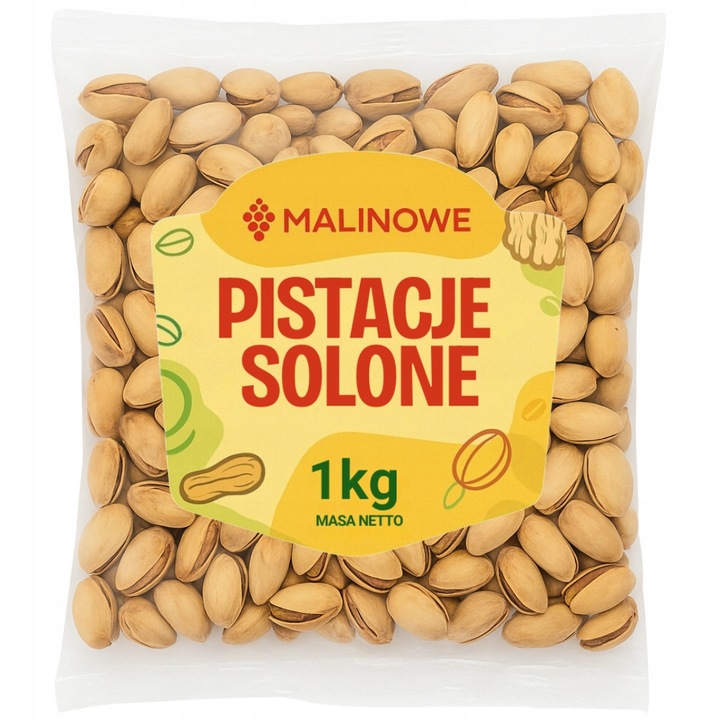 PISTACJE PRAŻONE SOLONE 1kg ORZECHY PISTACJOWE DOSKONAŁE JAKOŚĆ PREMIUM