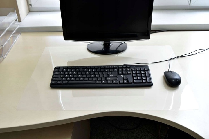 PODKŁADKA NA BIURKO STÓŁ BLAT MATA OCHRONNA PRZEZROCZYSTA PCV 70x50